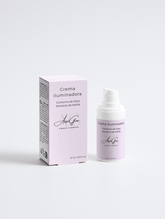 Crema Iluminadora. Contorno de Ojos. Manteca de Karité