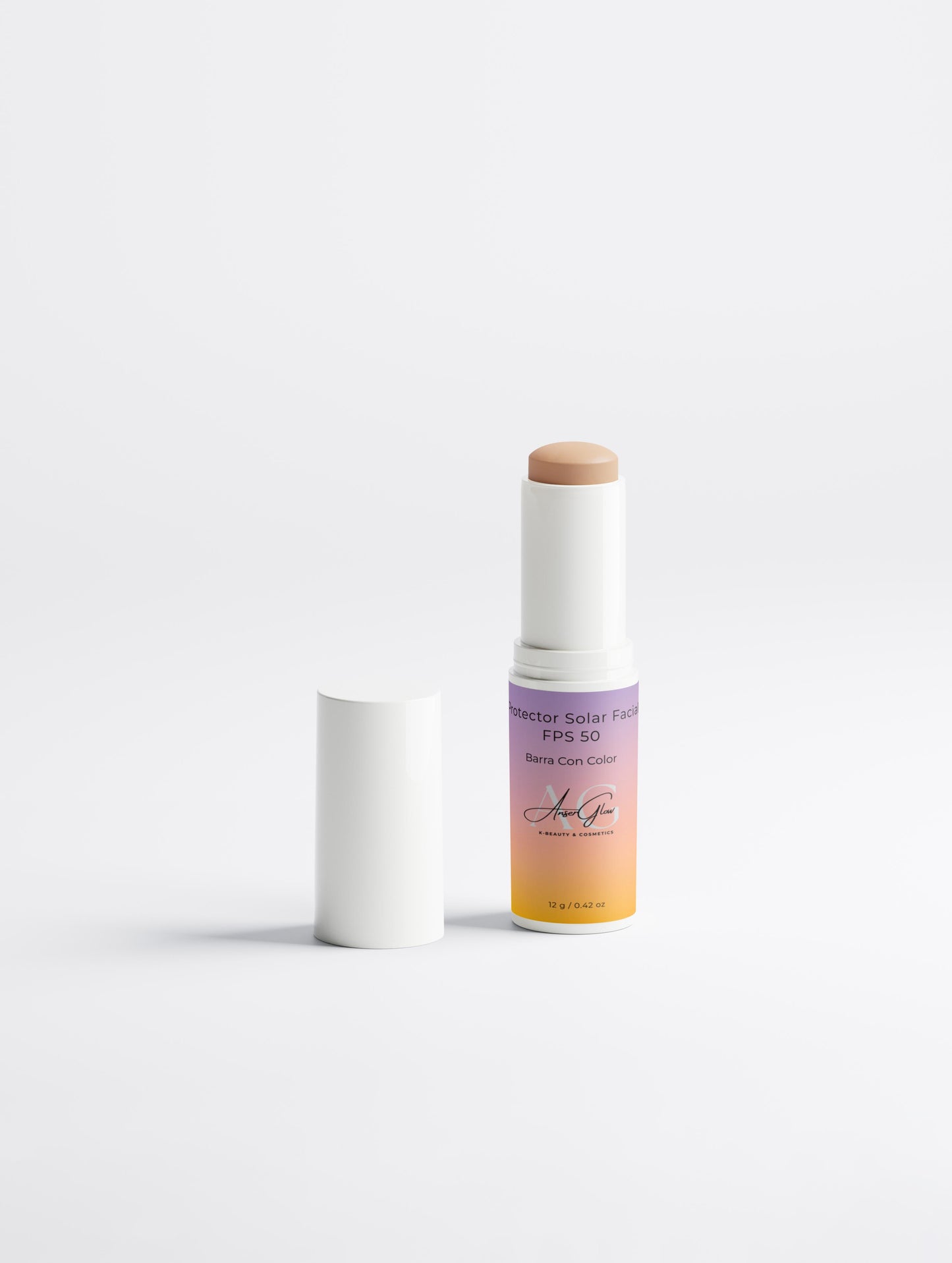 Protector Solar Facial FPS 50. Barra Con Color